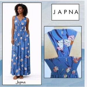 Japna,Racer-Back Rayon,Maxi Dress, Extremely Form Flattering, Size Medium
